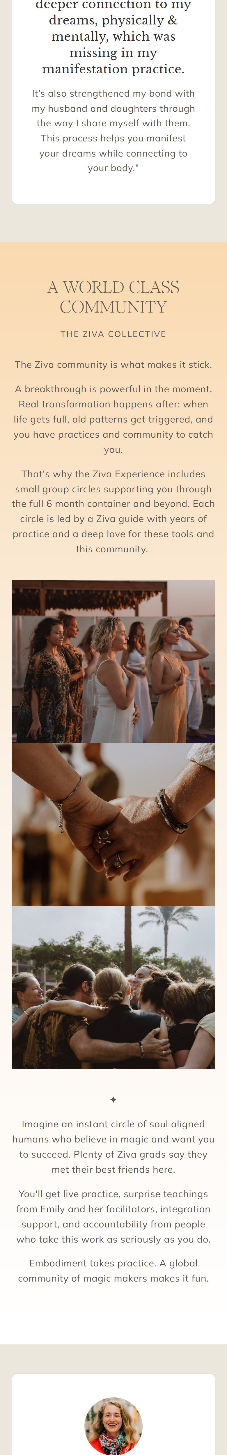 The Ziva Experience with Emily Fletcher